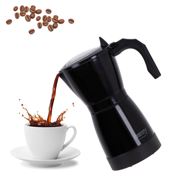 Moka Camry CR 4415B 300ml electric coffee machine for 6 cups of espresso