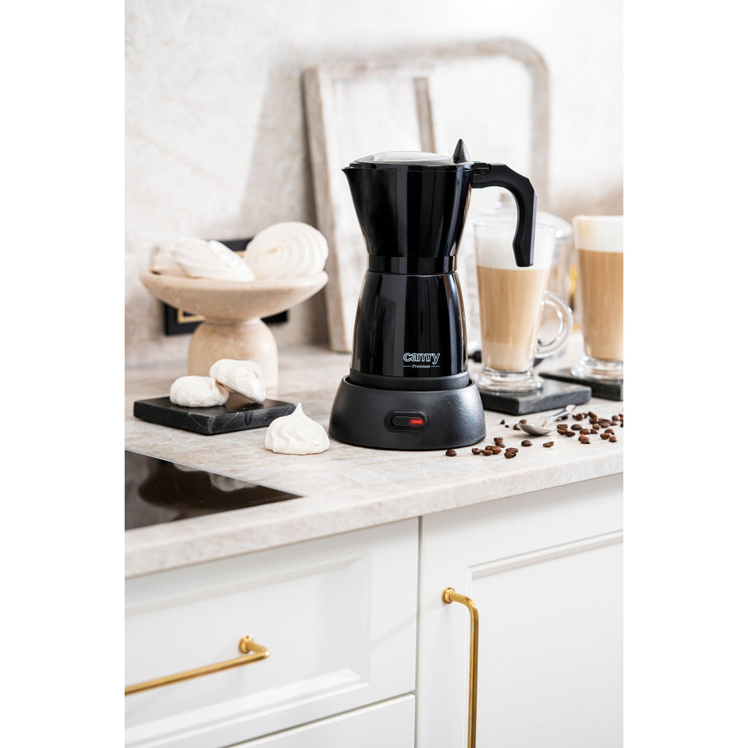 Moka Camry CR 4415B 300ml electric coffee machine for 6 cups of espresso