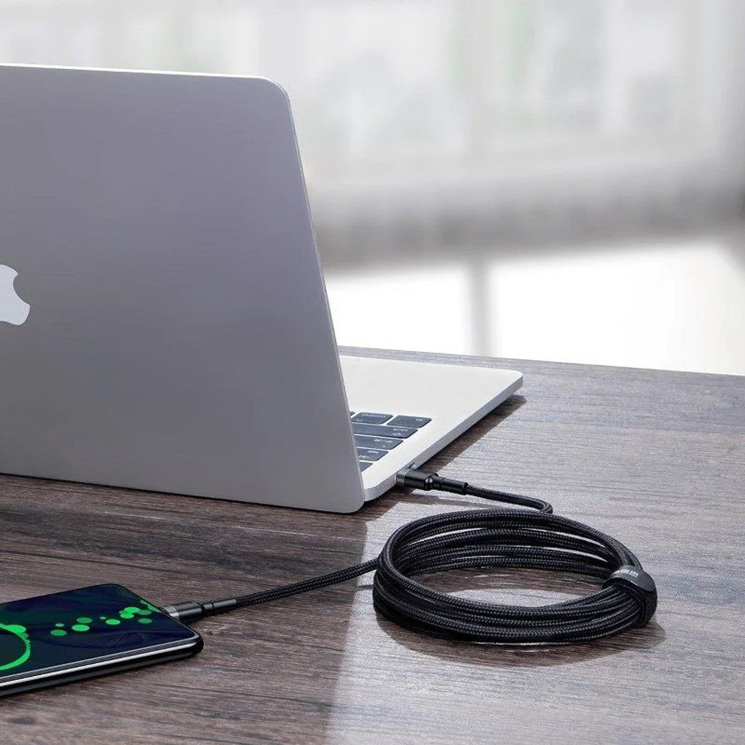 USB-C PD 2.0 200cm Baseus Cafule CATKLF-ALG1 Quick Charge 3.0 5A cable with 100W fast charging support