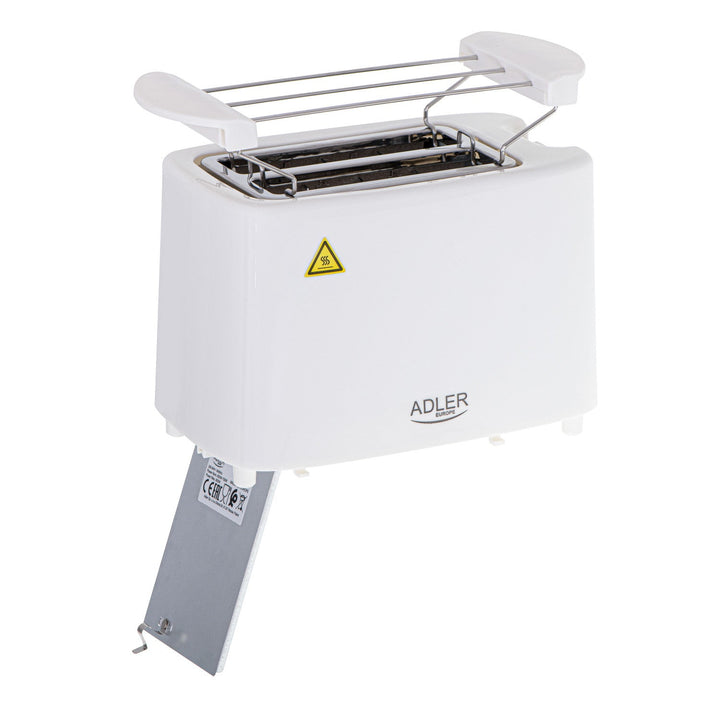 Adler toaster, 6 degrees of control, bun grate, 900W, white, AD 3223
