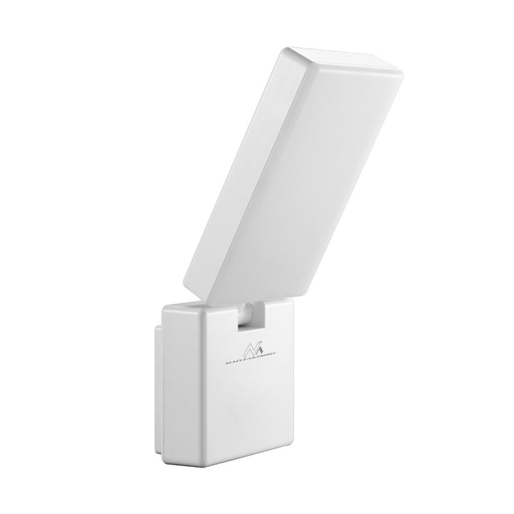 Maclean MCE514 W White Outdoor LED Lamp Garden Porch Patio 10W 700lm IP65 Neutral White 4000K Weatherproof Outdoor Tilting Rotating Adjustable Angle