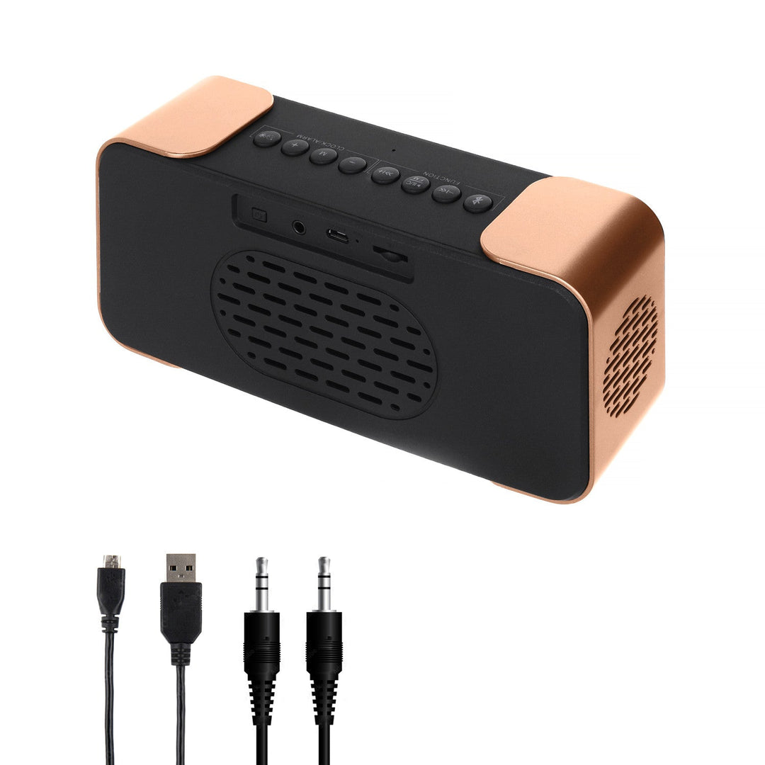Adler AD 1190 Copper wireless radio alarm clock with LED display and Bluetooth function