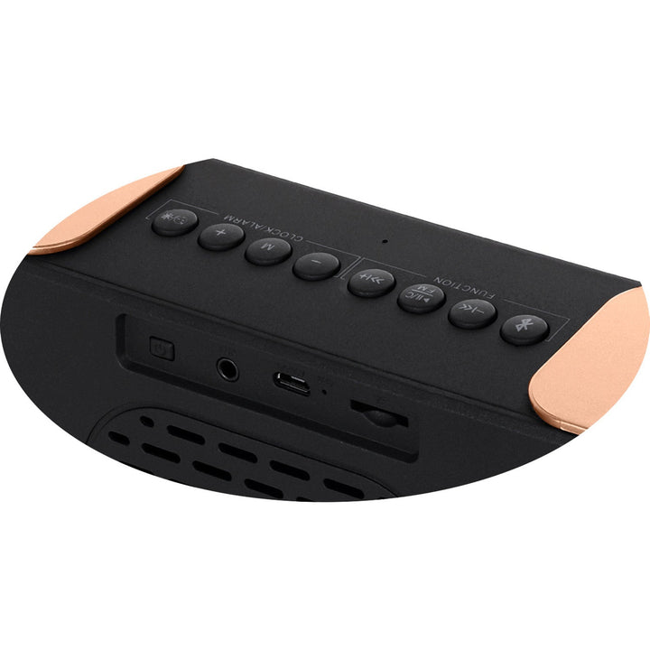 Adler AD 1190 Copper wireless radio alarm clock with LED display and Bluetooth function