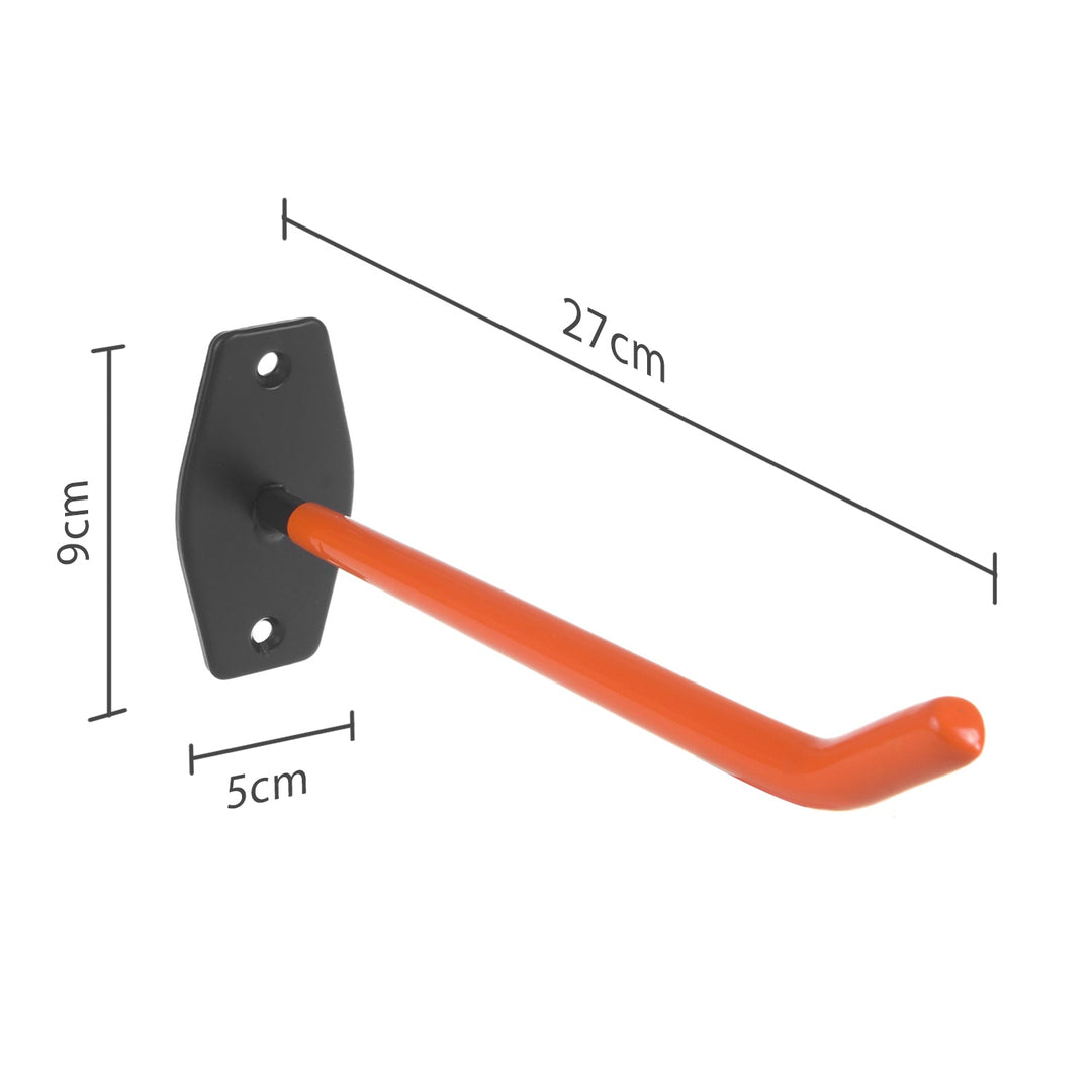 Set of 4 Maclean wall mounts, for tires, wheels, ladder, bicycle, steel, max load 60kg/1 mount, MC-437