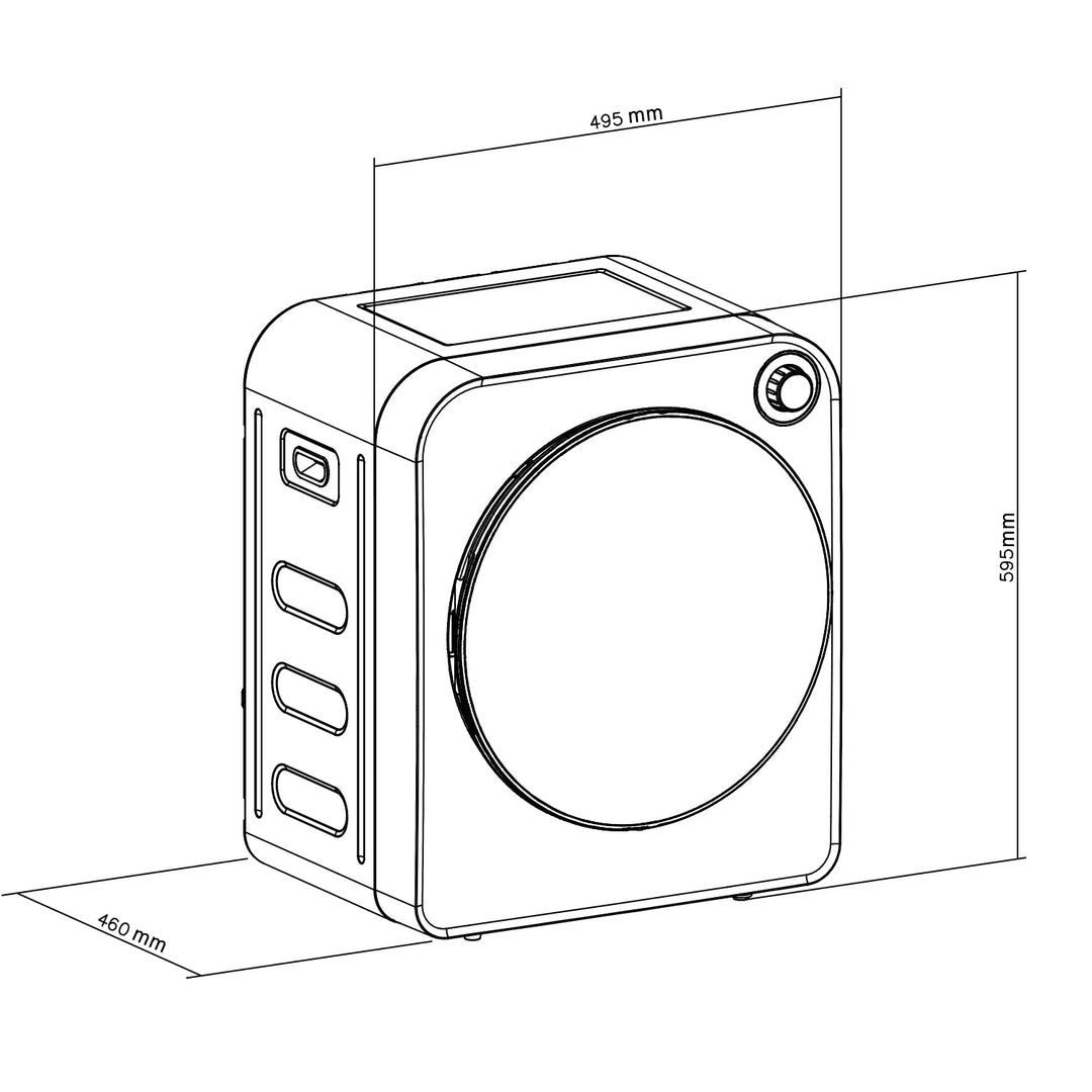 GreenBlue 3kg Capacity Electric Tumble Dryer GB410