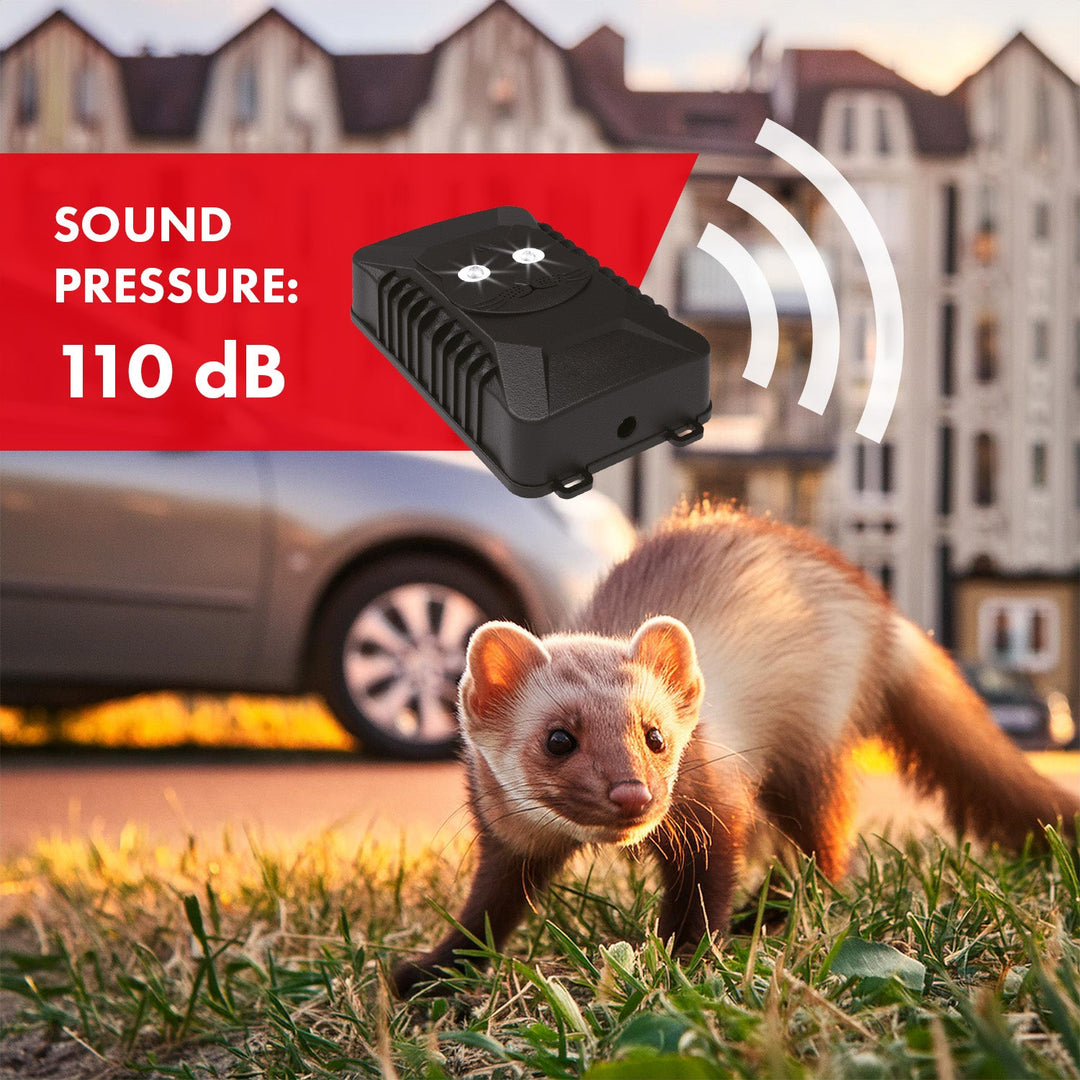 GreenBlue GB725 Car &amp; Home Rodent Pest Repeller Deterrent Marten Mice Rats Ultrasonic LED Diodes Flashing Super Effective