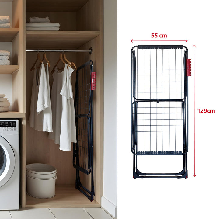 Vileda laundry dryer, drying area 18m, black, Universal Ultimate