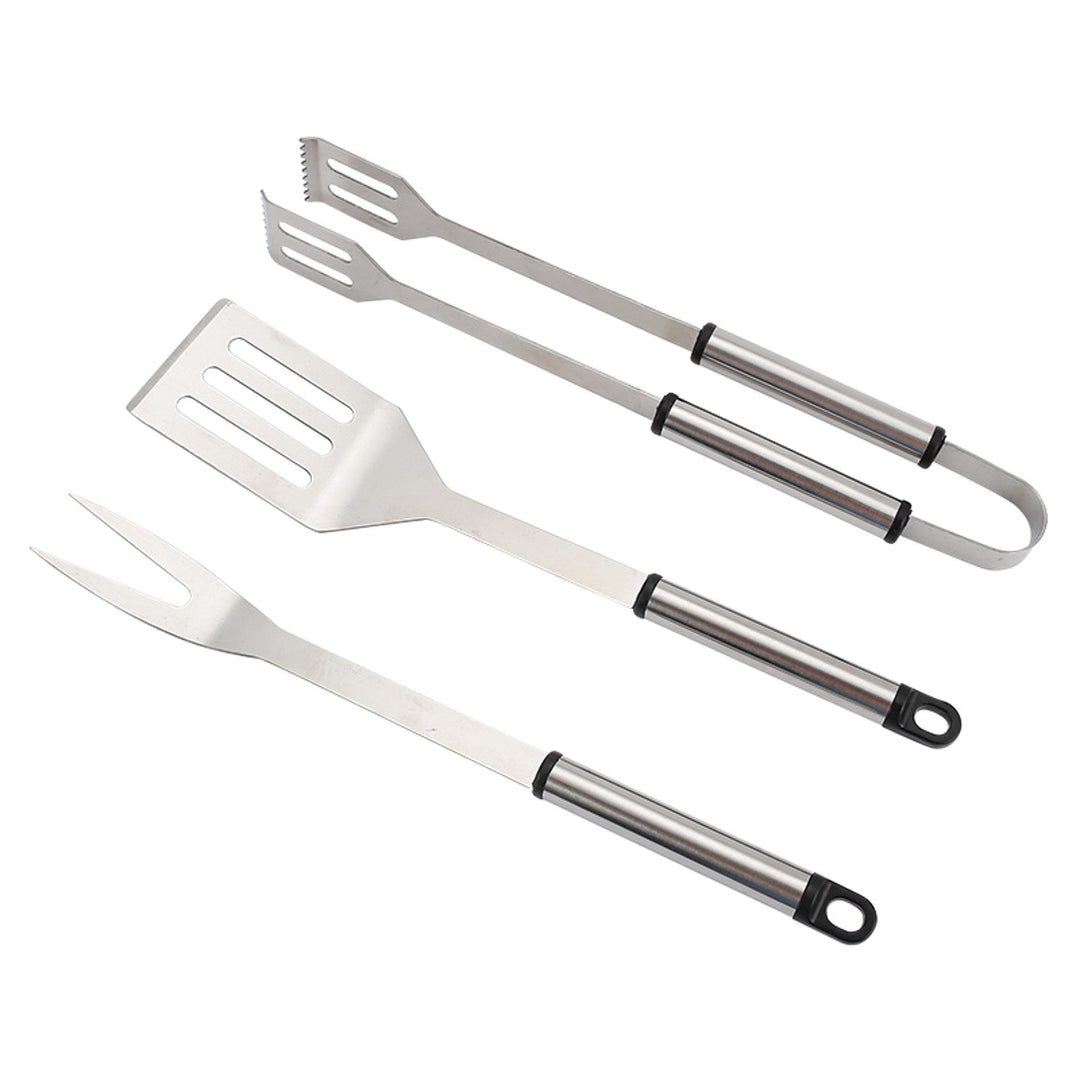 Master Grill&amp;Party MG115 Barbecue Accessory Set, Spatula, Fork, Tongs, Stainless Steel