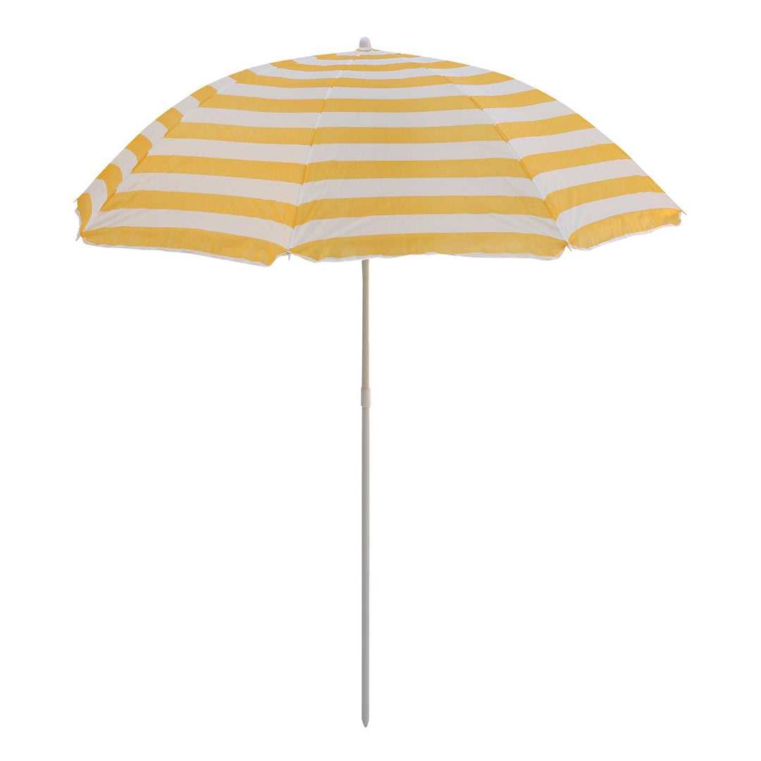 Master Grill&amp;Party JKB02 Garden Umbrella, Beach Umbrella, Balcony Umbrella, 180 cm Diameter, Multicolour Stripes