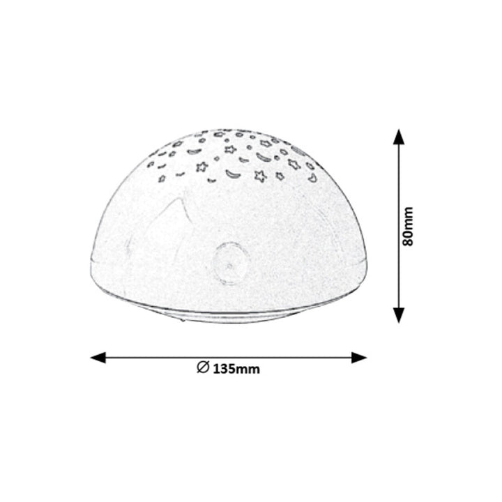 Rabalux Lina is a decorative lamp featuring projections with a power of 0.5W.