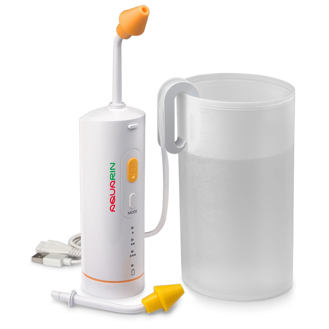 AQUARIN irrigator, for nasal rinsing, 900 ml container, 2 caps, LD-N1