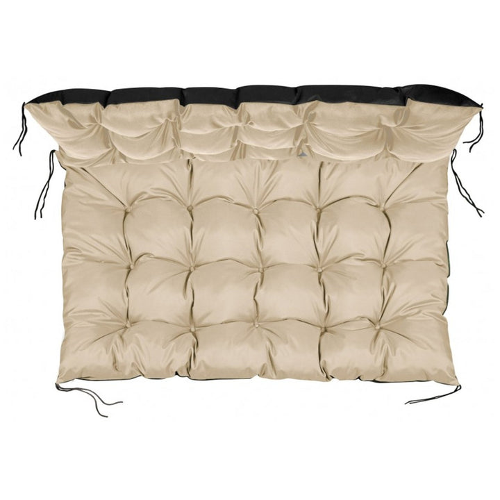 Waterproof pallet garden cushion beige 120x80 cm bench seat from EUROPALETTE in beige color