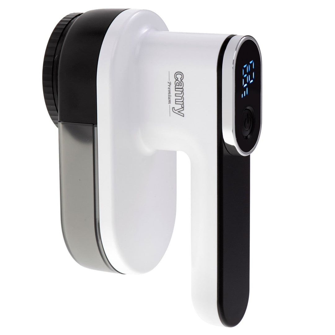 Camry fabric shaver, LCD display, Li-Ion rechargeable battery, white and black, CR 9620