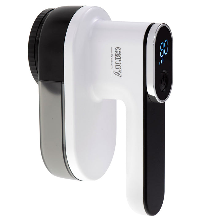 Camry fabric shaver, LCD display, Li-Ion rechargeable battery, white and black, CR 9620