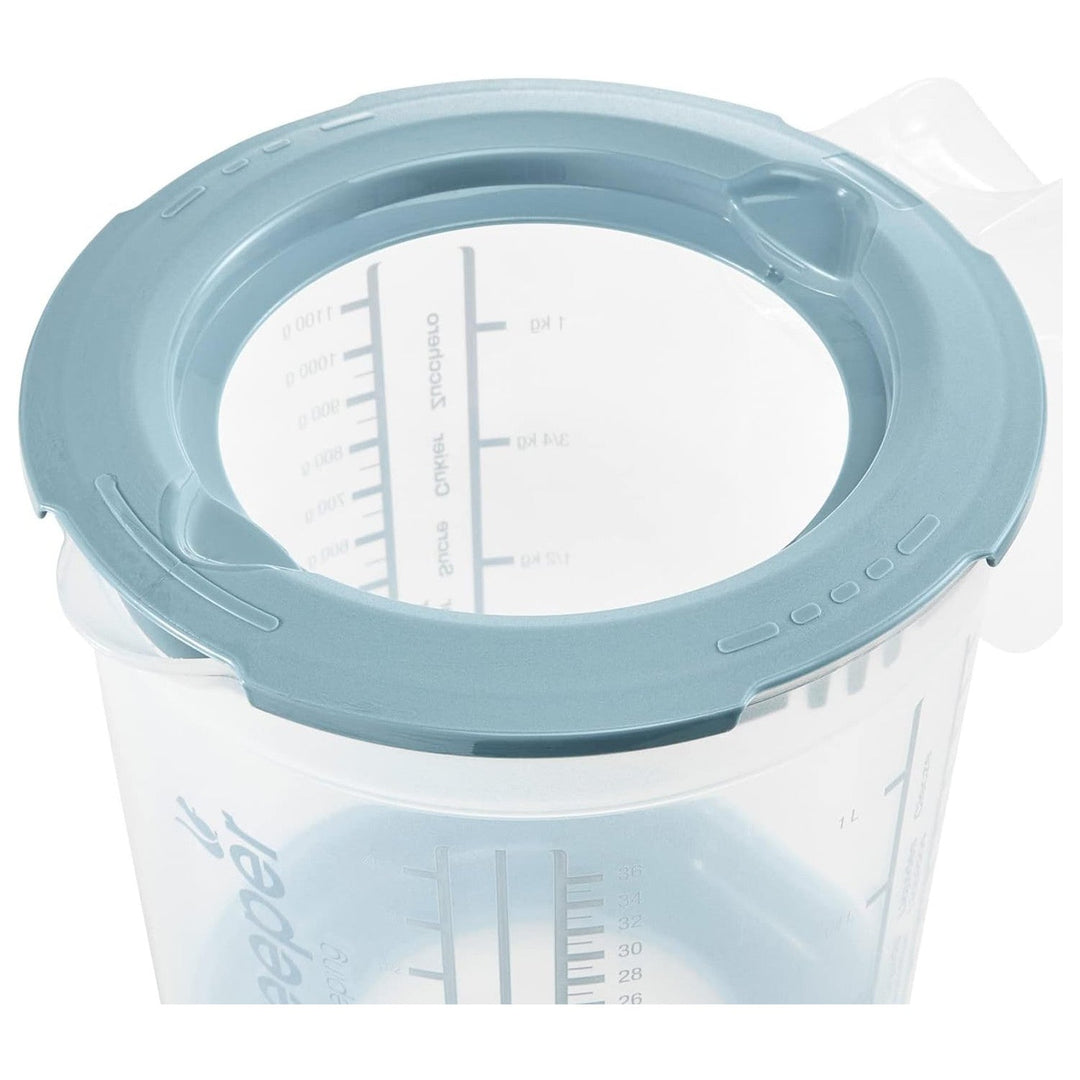 Kitchen jug set with cover, lid and citrus squeezer, Matteo Keeeper, 1 l, 14x15 cm, nordic blue