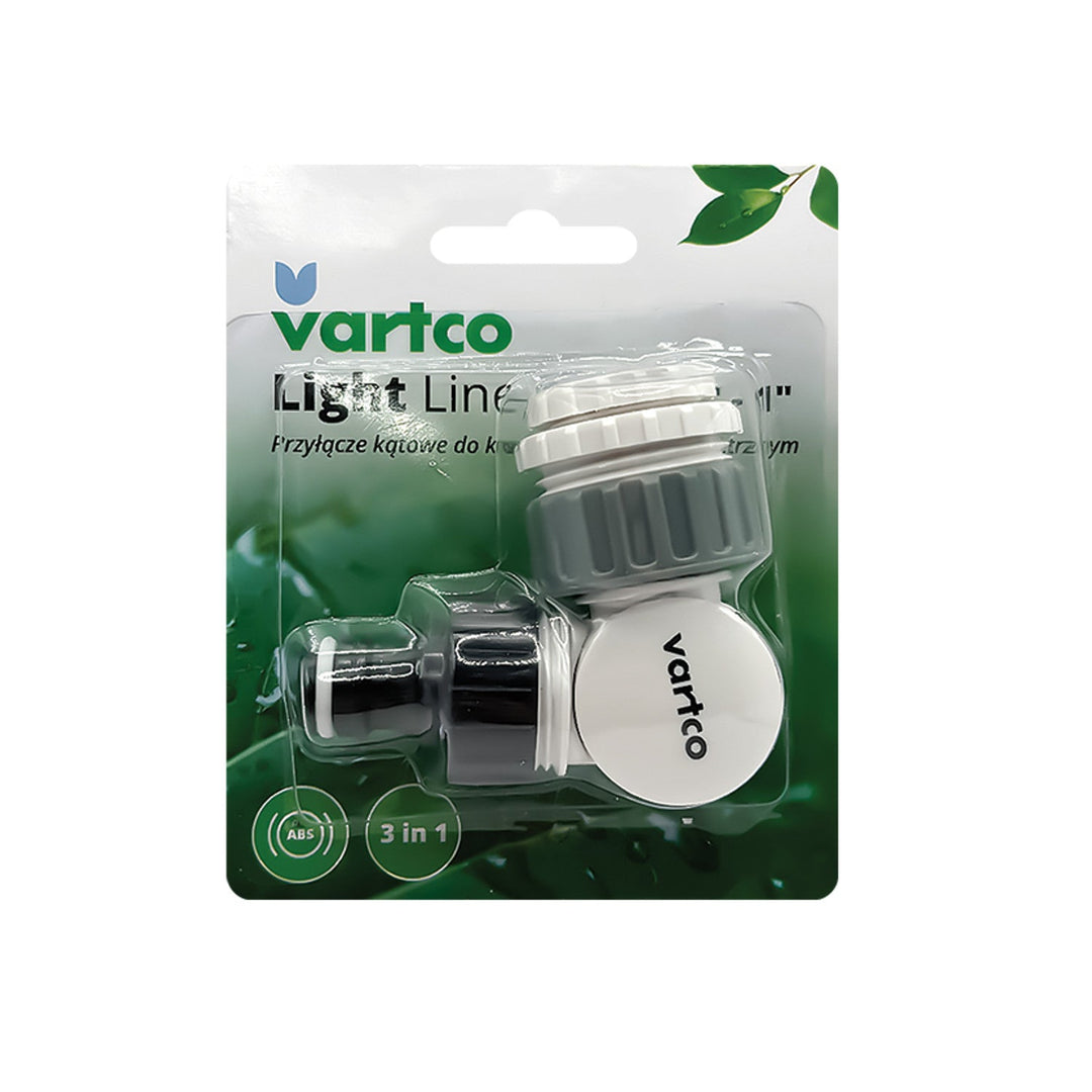Agaplast Angled Faucet Connector with Female Thread, Fits 1/2", 3/4", and 1" Sizes, Model LL01-023