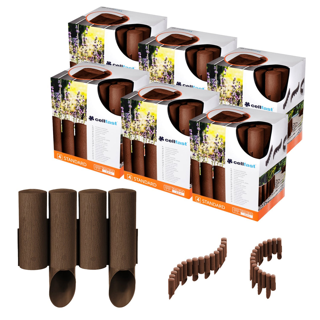 Cellfast garden paisade, frost resistant, 13.8 m, brown