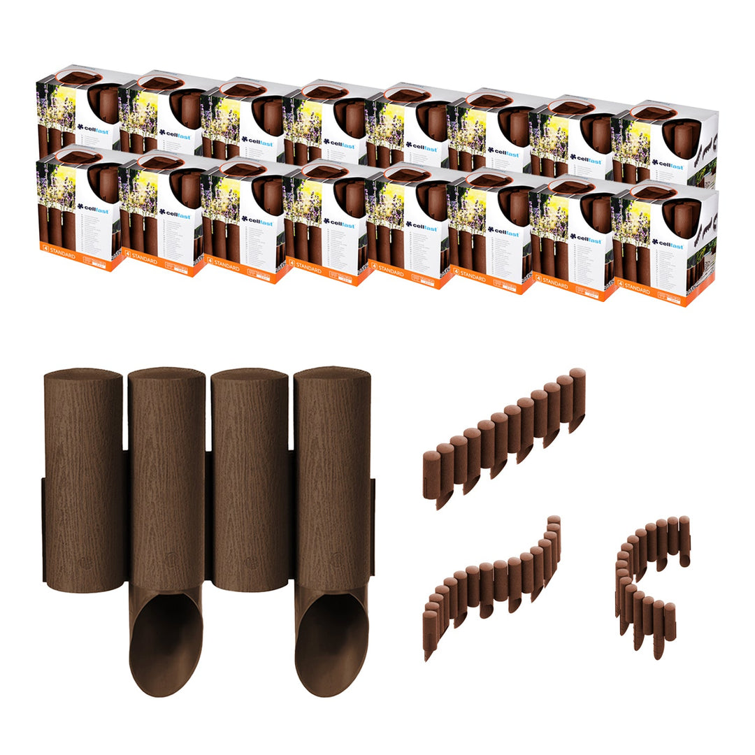 Cellfast garden paisade, frost resistant, 36.8 m, brown