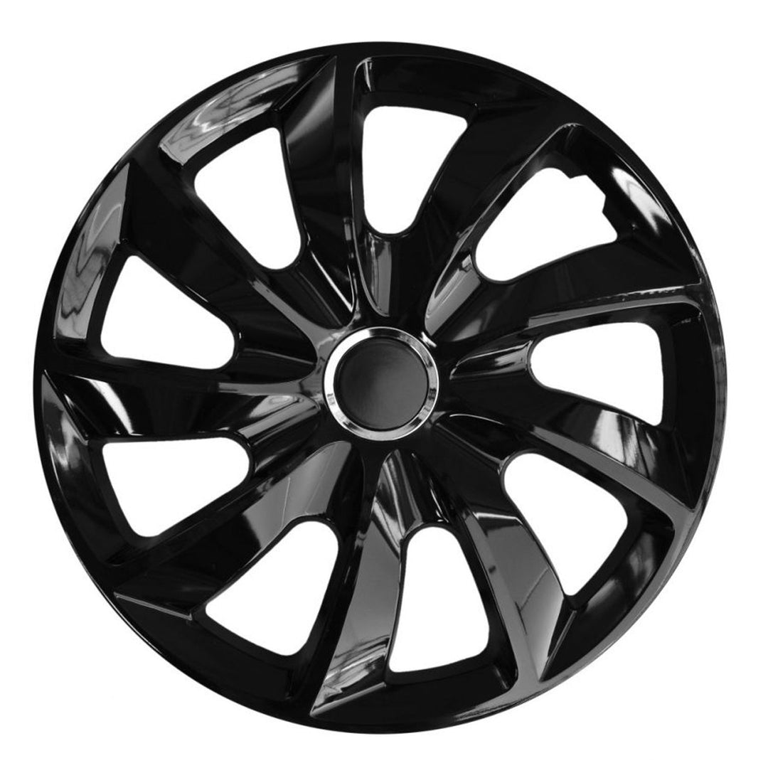 Universal hub cap 17'' NRM Stig black press-on 1 piece wheel trim