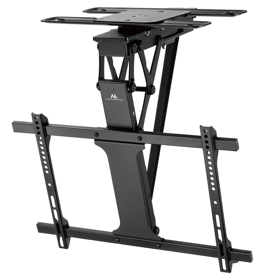 Maclean electric ceiling TV mount, TUYA support, max VESA 600x400, 90st swivel remote control, 32"-75", 35kg, MC-490