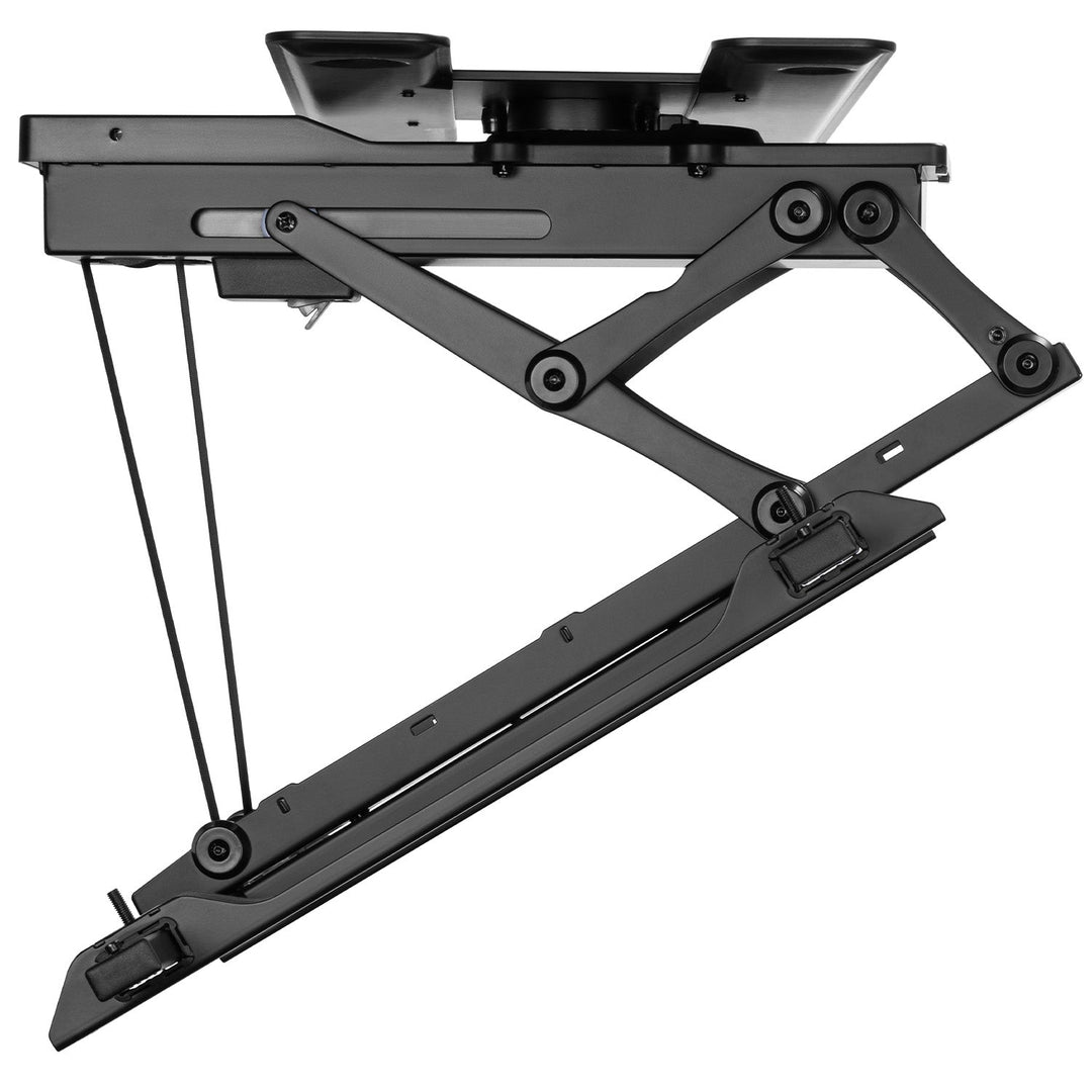 Maclean electric ceiling TV mount, TUYA support, max VESA 600x400, 90st swivel remote control, 32"-75", 35kg, MC-490
