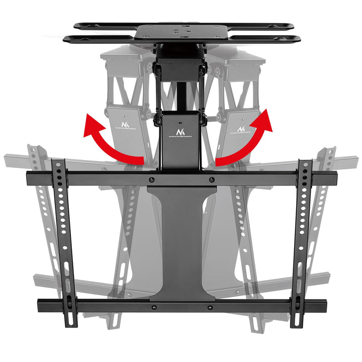 Maclean electric ceiling TV mount, TUYA support, max VESA 600x400, 90st swivel remote control, 32"-75", 35kg, MC-490