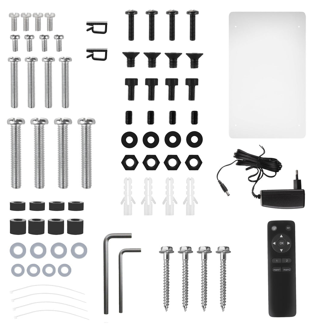 Maclean electric ceiling TV mount, TUYA support, max VESA 600x400, 90st swivel remote control, 32"-75", 35kg, MC-490