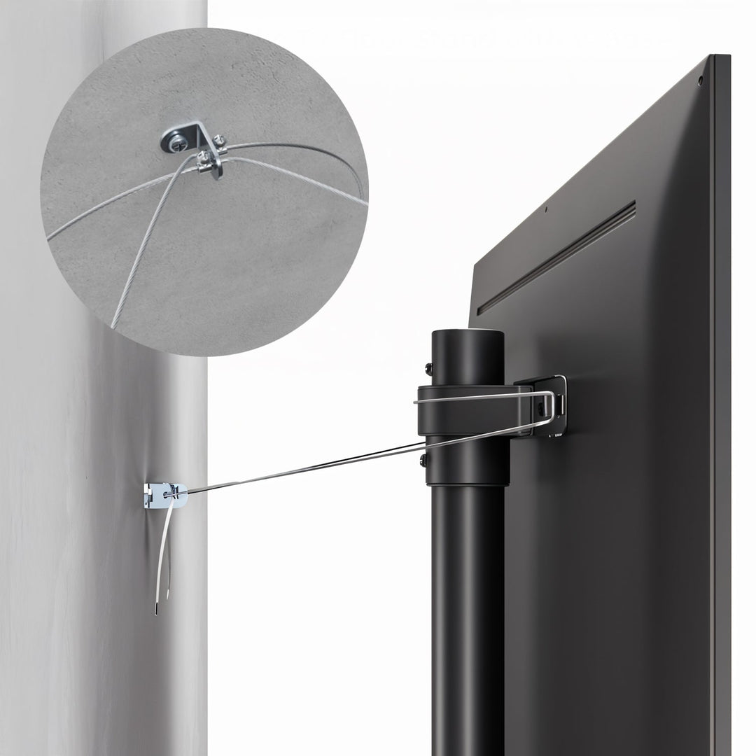 Maclean TV floor stand bracket, 32-70", max. VESA 400x400, max. 40kg, MC-494