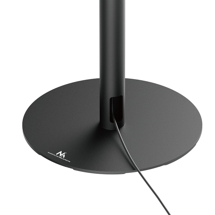 Maclean MC-496 Floor stand for Sonos Era 100 and 300 | Adjustable 682-1068 mm | Cable management and stable base | Set of 2 black tripods | Stylish and safe design