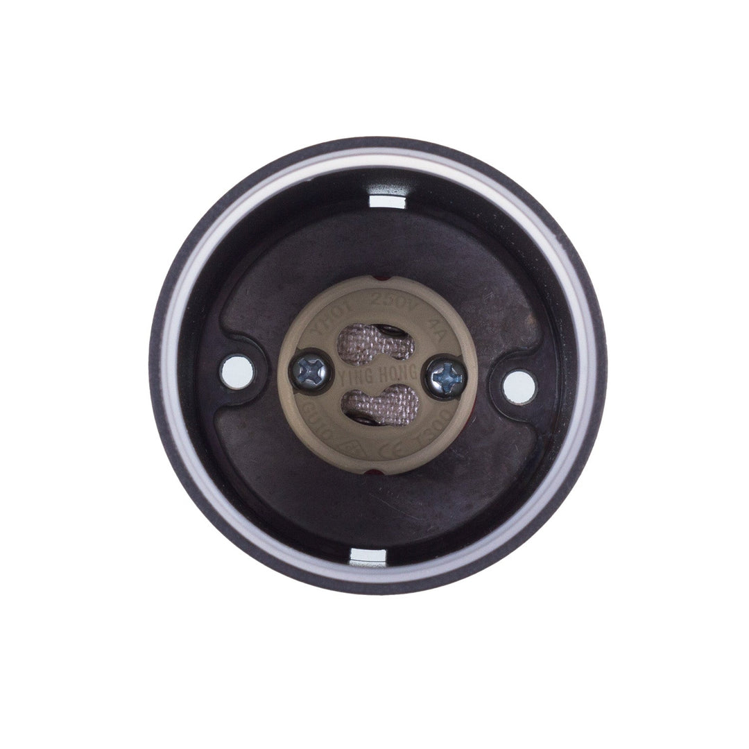 Maclean surface-mounted luminaire / tube, spot, round, aluminum, GU10, 55x105mm, black color, MCE361 B