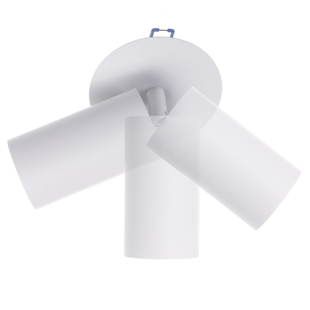 Maclean flush mount / tube luminaire, spot, round, aluminum, GU10, 55x100mm, white, MCE364 W