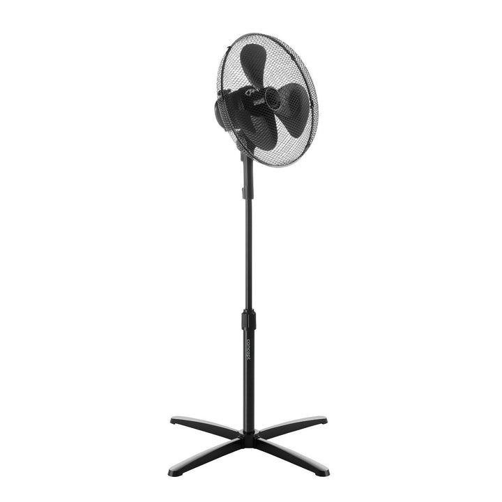 Concept VS5050 Floor Standing Fan Pedestal 40W Power 3 Speed Settings Oscilating Black Adjustable Height