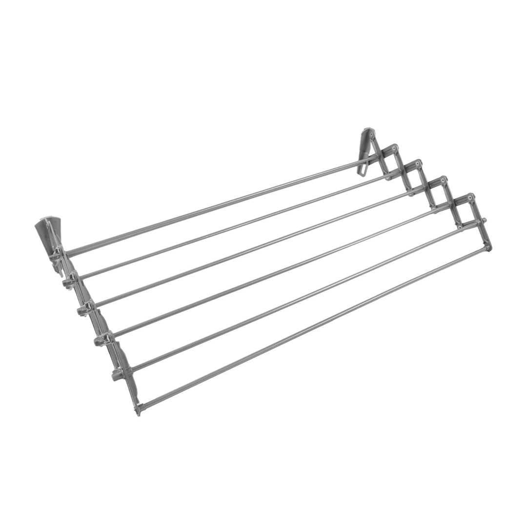 ABJ 90 cm Wall-Mounted Accordion Laundry Dryer in grey: Stylish, Space-Saving, and Efficient Drying Solution