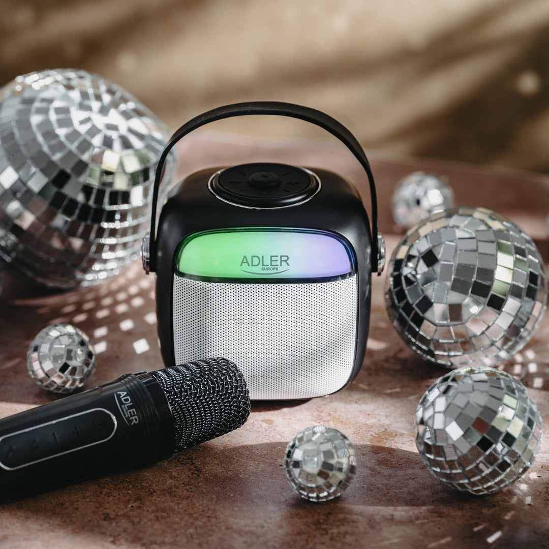 Adler wireless speaker, with microphone, for karaoke, Bluetooth, AD 1199 B