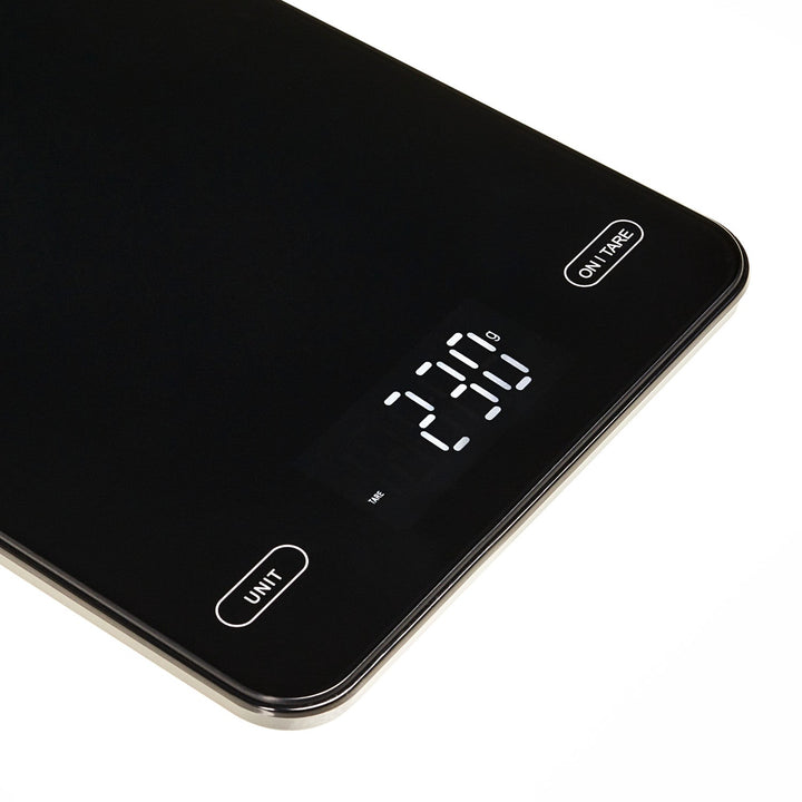 Kitchen scale, Adler, black, 10 kg, USB rechargeable, AD 3177