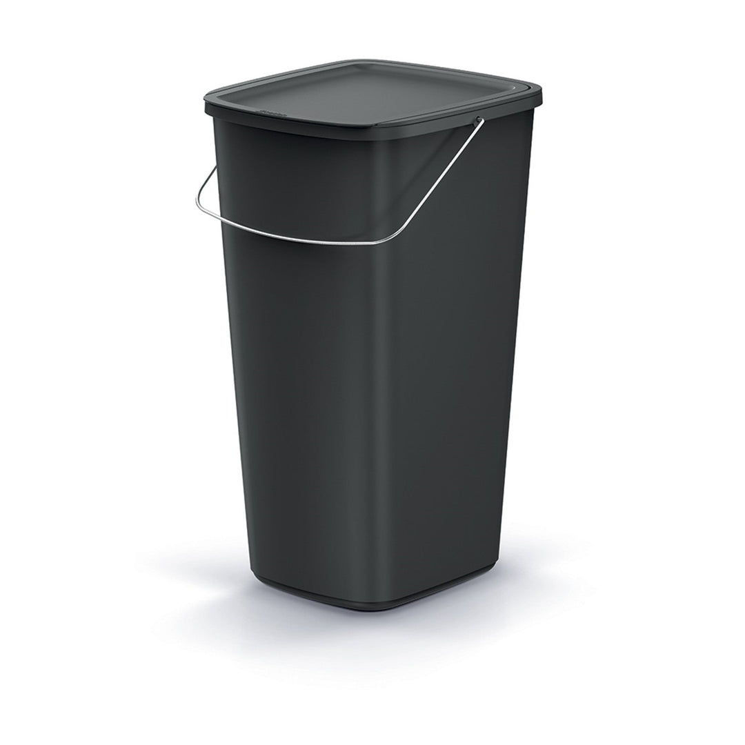 Keden waste basket, black, capacity 25L, Compacta Q Basic