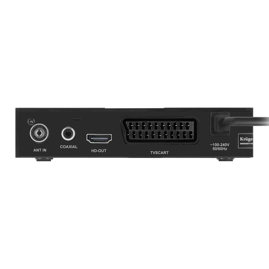 KM0550D DVB-T2 Tuner and Decoder with H.265 HEVC, EPG, PVR, and Timeshift by Kruger&Matz