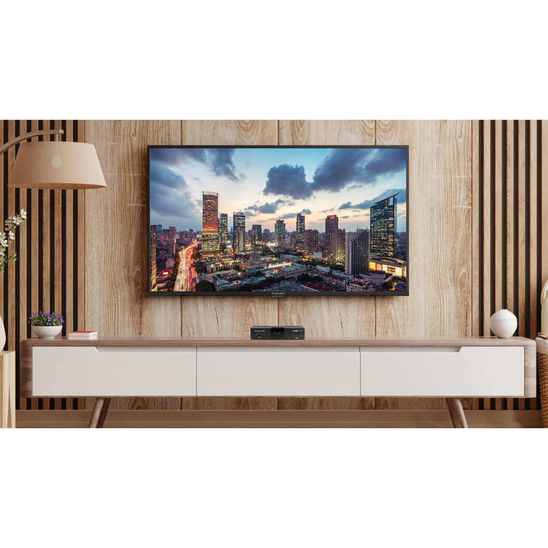 KM0550D DVB-T2 Tuner and Decoder with H.265 HEVC, EPG, PVR, and Timeshift by Kruger&Matz