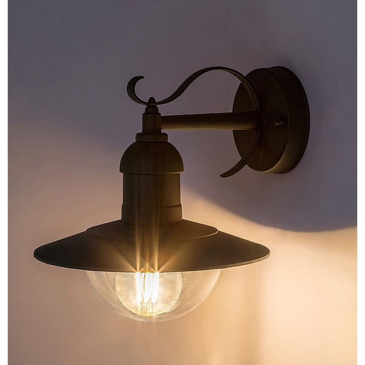 Rabalux wall lamp, outdoor, IP44, E27, max 60W, green, Oslo