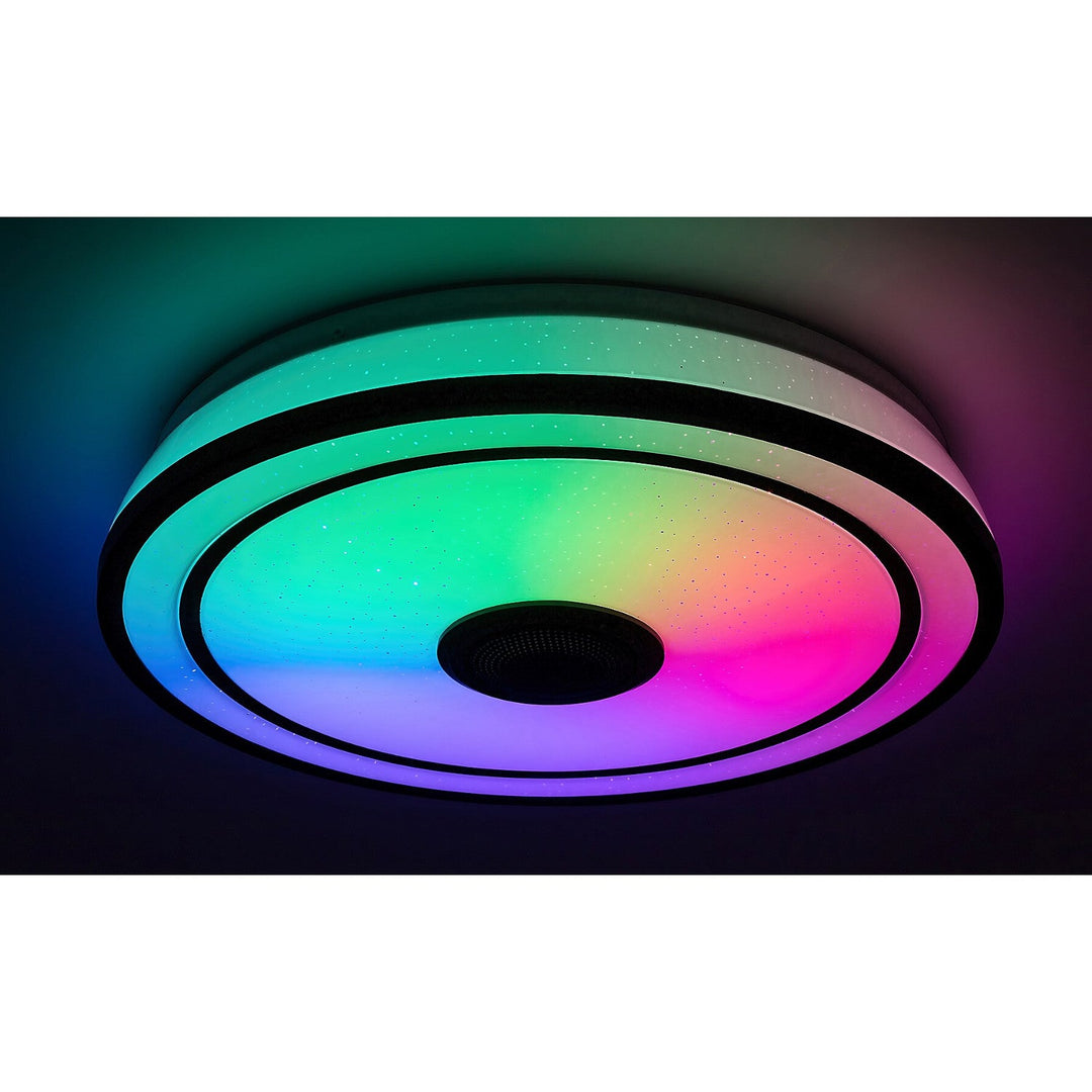 Round ceiling lamp Rabalux, 24W LED, RGB, Bluetooth, timer, Nikolaus