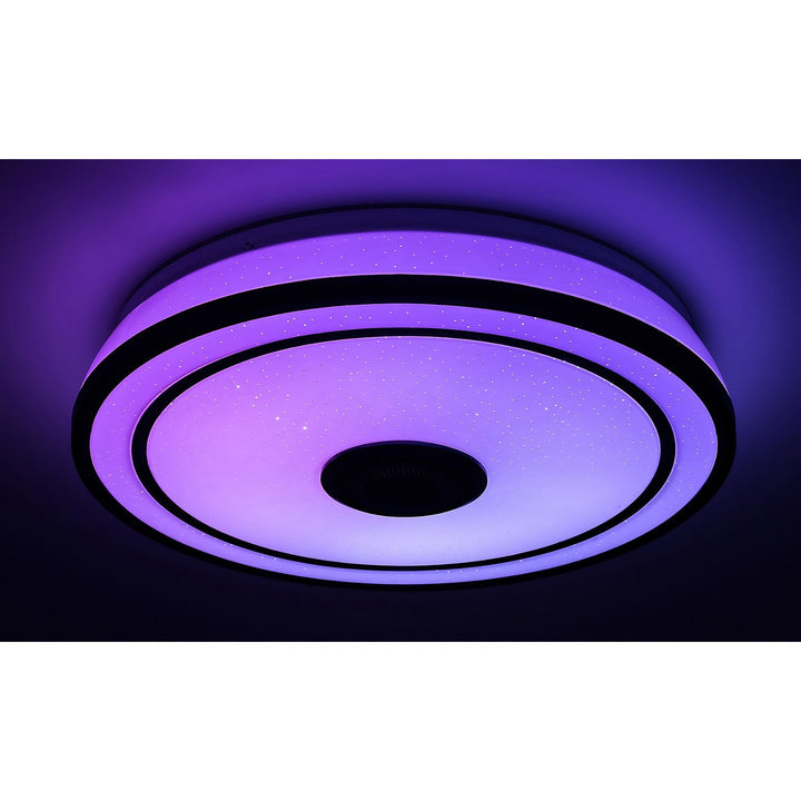 Round ceiling lamp Rabalux, 24W LED, RGB, Bluetooth, timer, Nikolaus