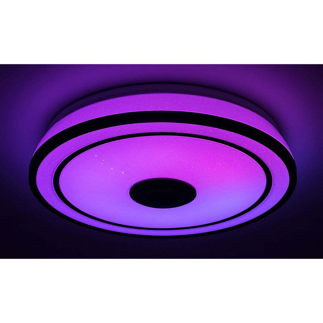 Round ceiling lamp Rabalux, 24W LED, RGB, Bluetooth, timer, Nikolaus