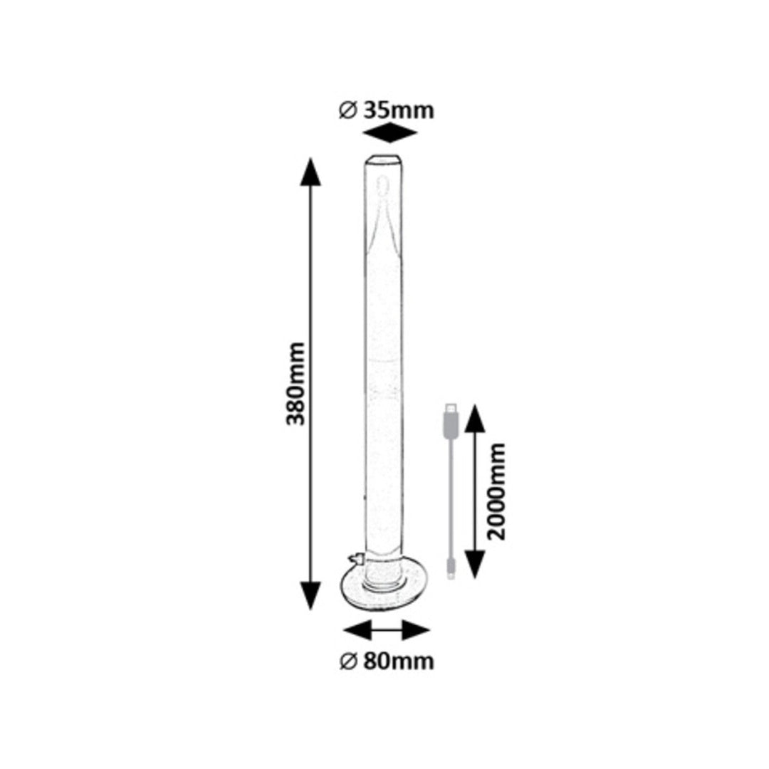 Rabalux standing lamp, floor lamp, 5W LED, RGB, black, Paco