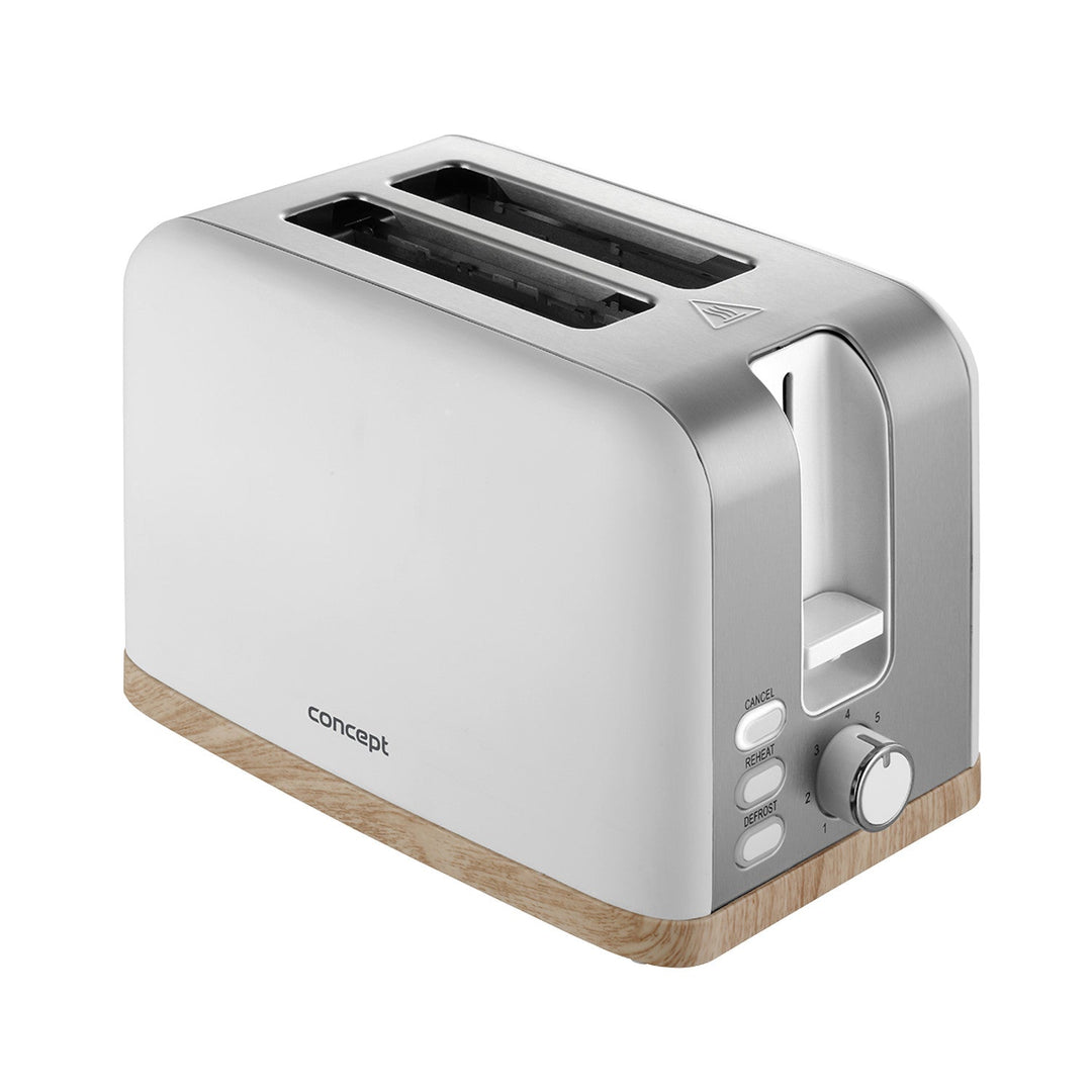 Concept electric toaster, 930W, 7 degrees of browning, white, TE2015 (EU plug)