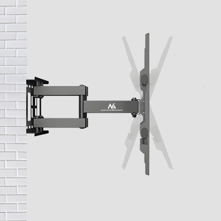 Maclean TV Mount, max VESA 600x400, 32-85", 60kg, horizontal and vertical angle adjustment, profile 65-390mm, black, MC-789