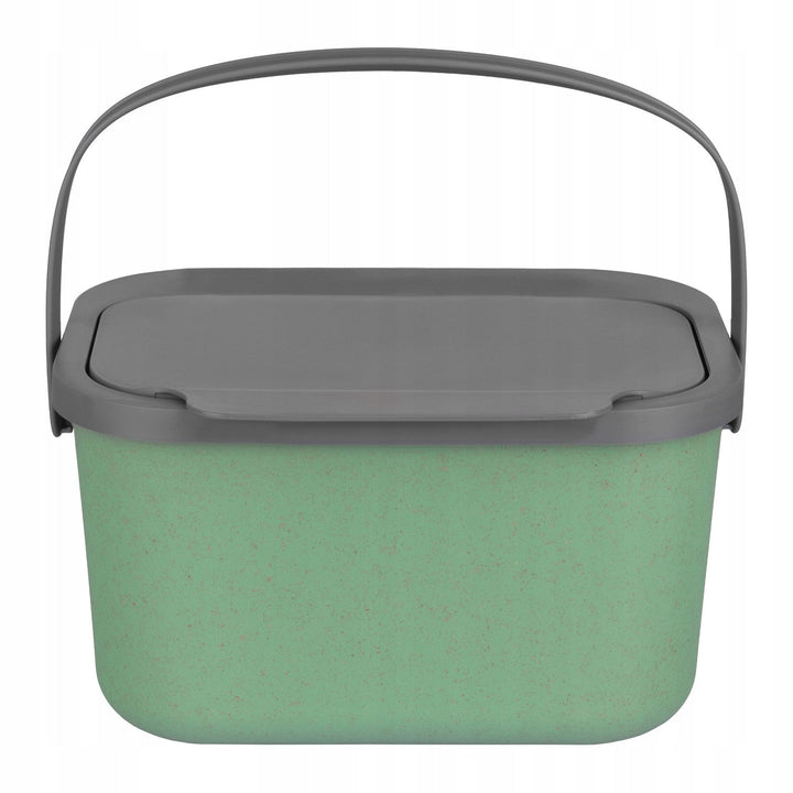 Mini Bini 4.5L Bio-Waste Container – Green with Gray Lid, Compact and Eco-Friendly Solution