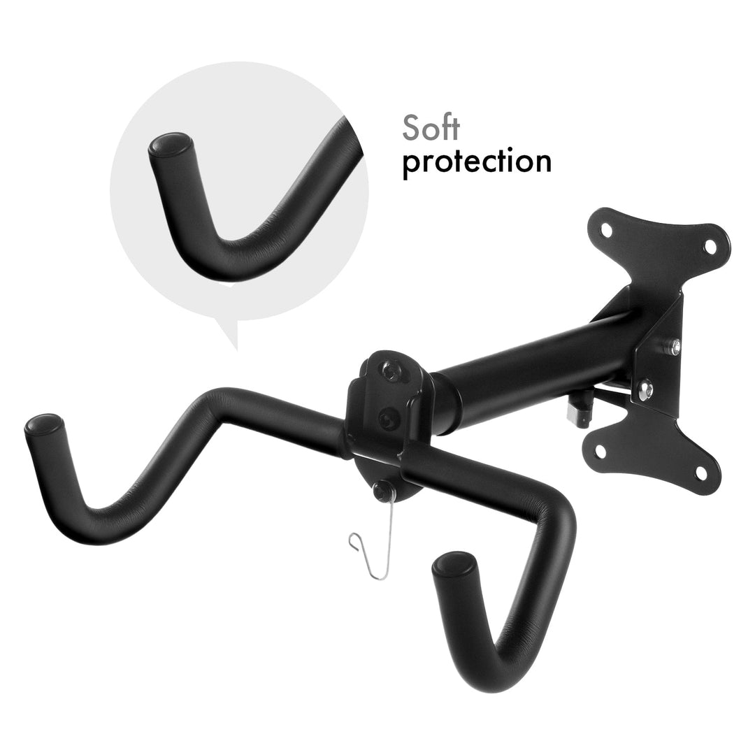 Maclean bicycle wall mount, horizontal, steel, max load 30kg, MC-484