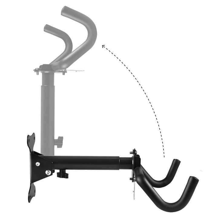 Maclean bicycle wall mount, horizontal, steel, max load 30kg, MC-484