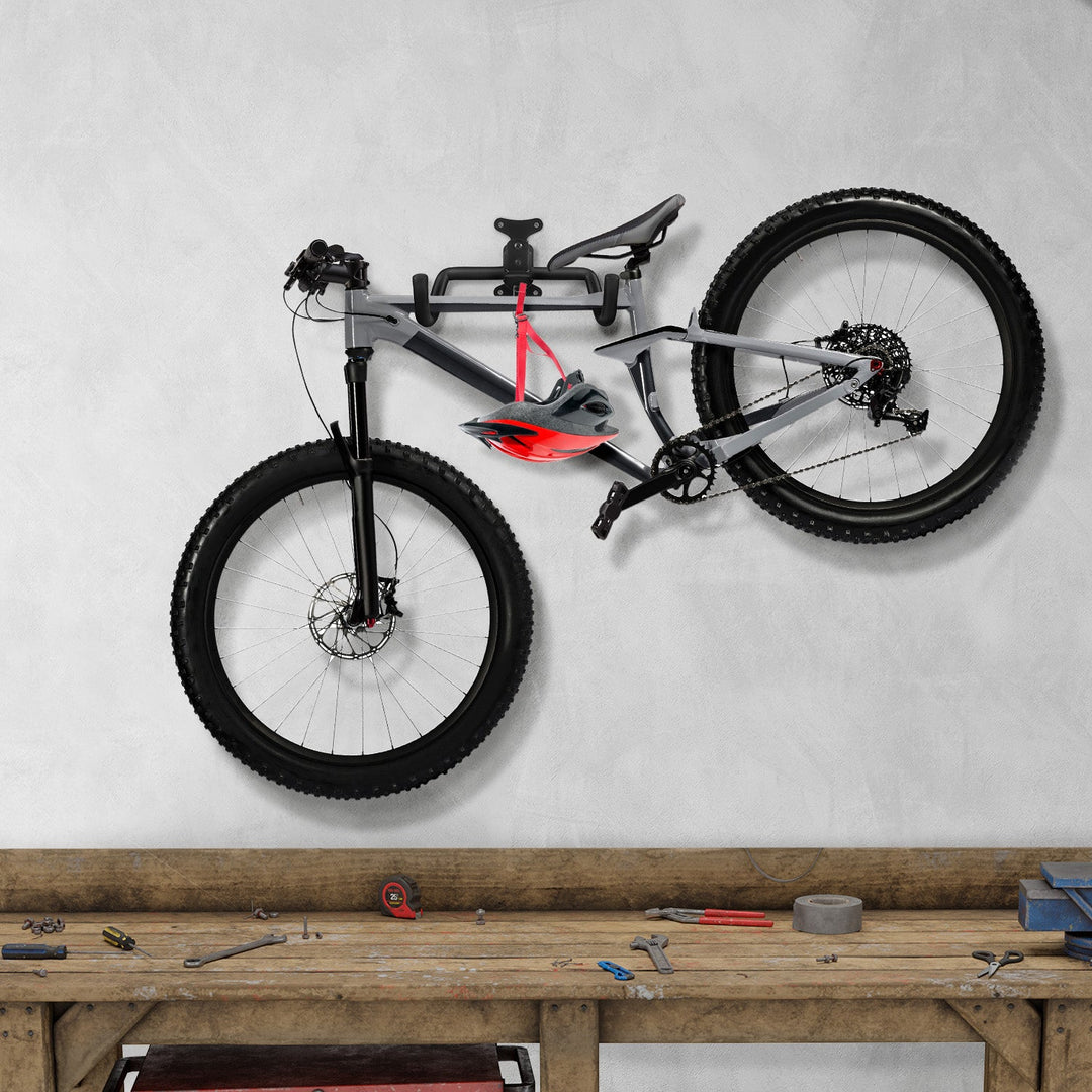 Maclean bicycle wall mount, horizontal, steel, max load 30kg, MC-484
