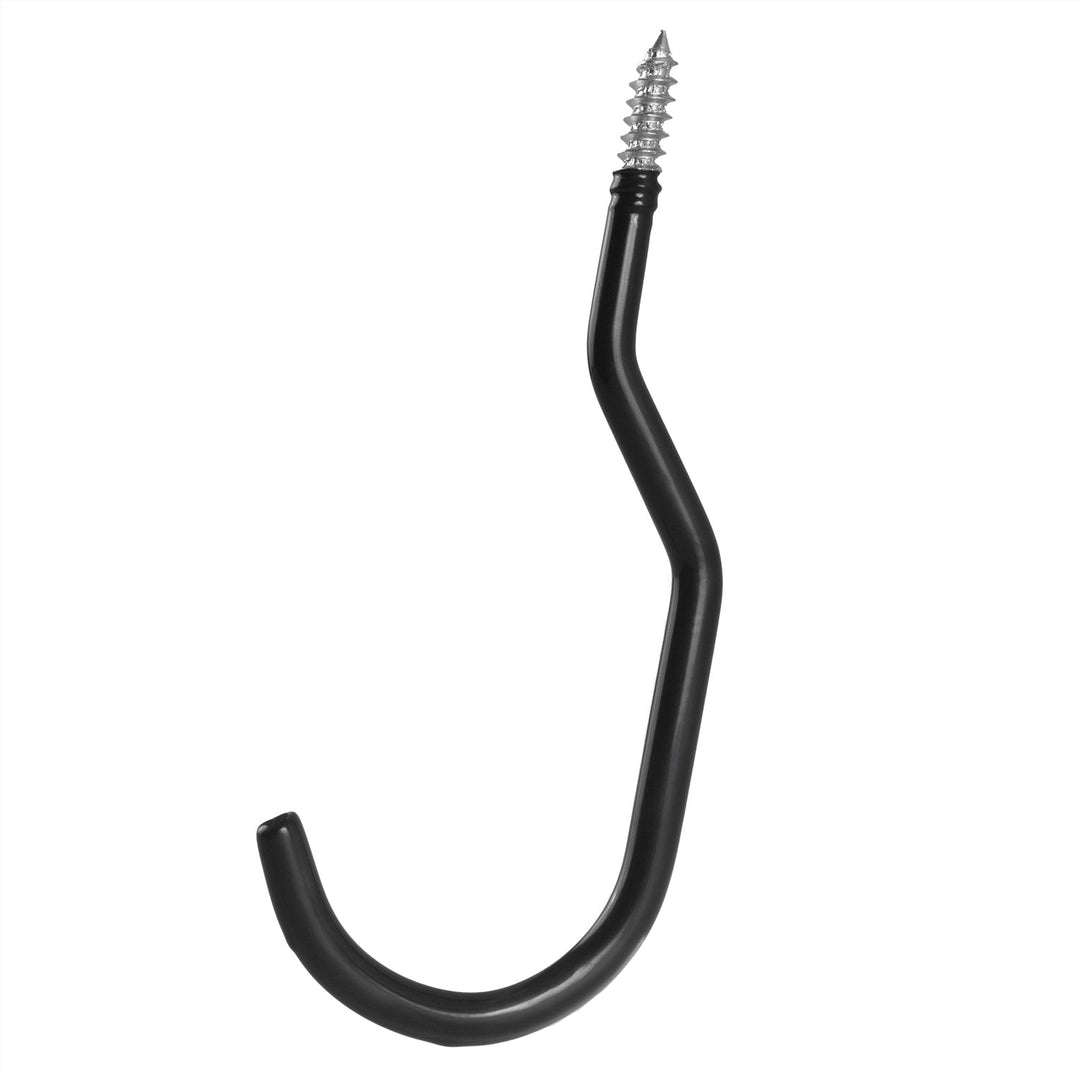 Set of 2 Maclean ceiling hooks, for ladder, bicycle, garden hose, steel, max load 10kg/handle, MC-485
